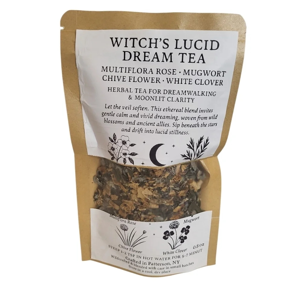 Witch’s Lucid Dream Tea  For Dreamwalking, Moonlit Clarity & Gentle Calm